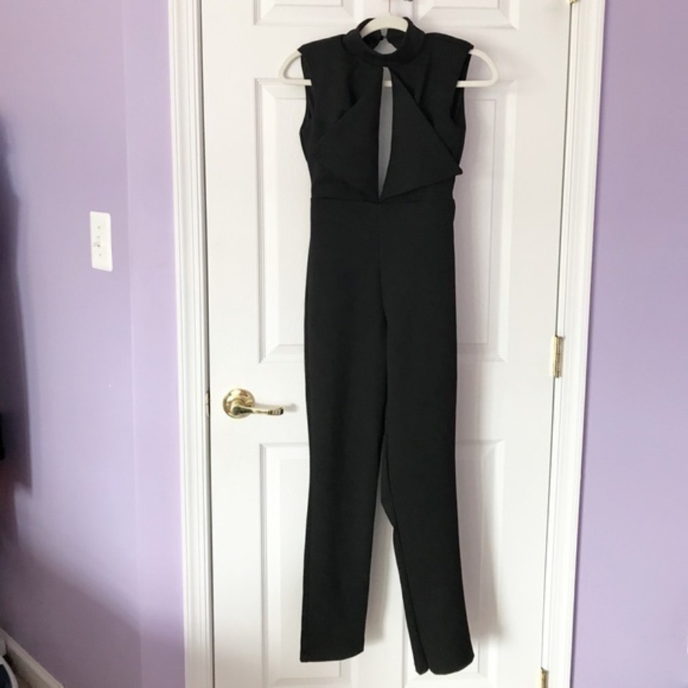 Black cutout back jumpsuit size S